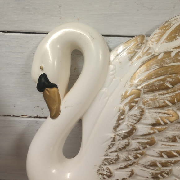 Vintage 1960's Miller Studios Chalkware Swan mid century modern MCM - Picture 2 of 6
